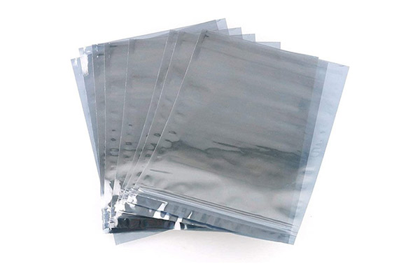 Anti-Static ESD Zipper Lock Clip Plastic Bag