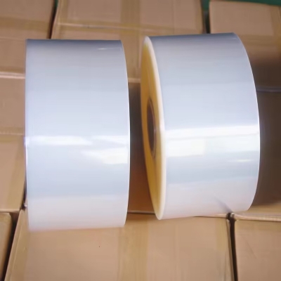 Wholesale food grade stock available clear plastic milk tea opp cup sealing bubble tea film roll with your logo